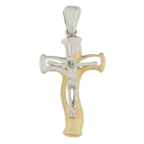 Cross Man Gelbgold Weiß GL100582