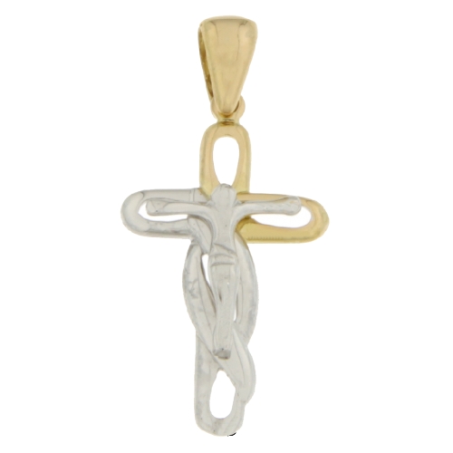 Cross Man Gelbgold Weiß GL100583