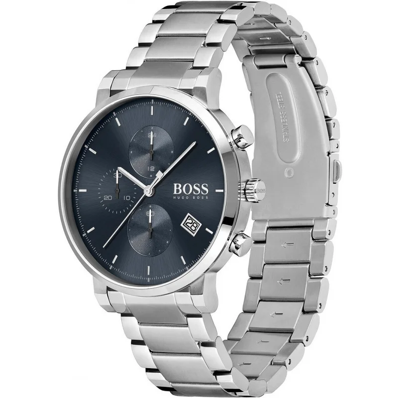 Penna Roller Uomo Hugo Boss Iconic - HBHSN0015J - Ottone Verniciato Grigio Scuro Con Finiture Silver