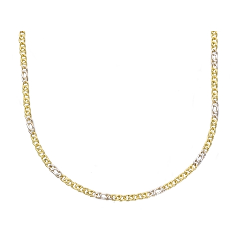 Yellow White Gold Men&#39;s Necklace GL-SONVBC050GB50