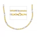 Collana Uomo Oro Giallo Bianco GL-SONVBC060GB50