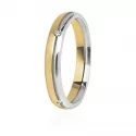 Wedding Ring Yellow Gold White Diamonds FAD090GB