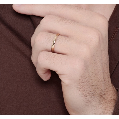 Unoaerre Comfortable Wedding Ring 3 mm Rose Gold