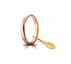 Unoaerre Comfortable Wedding Ring 3 mm Rose Gold