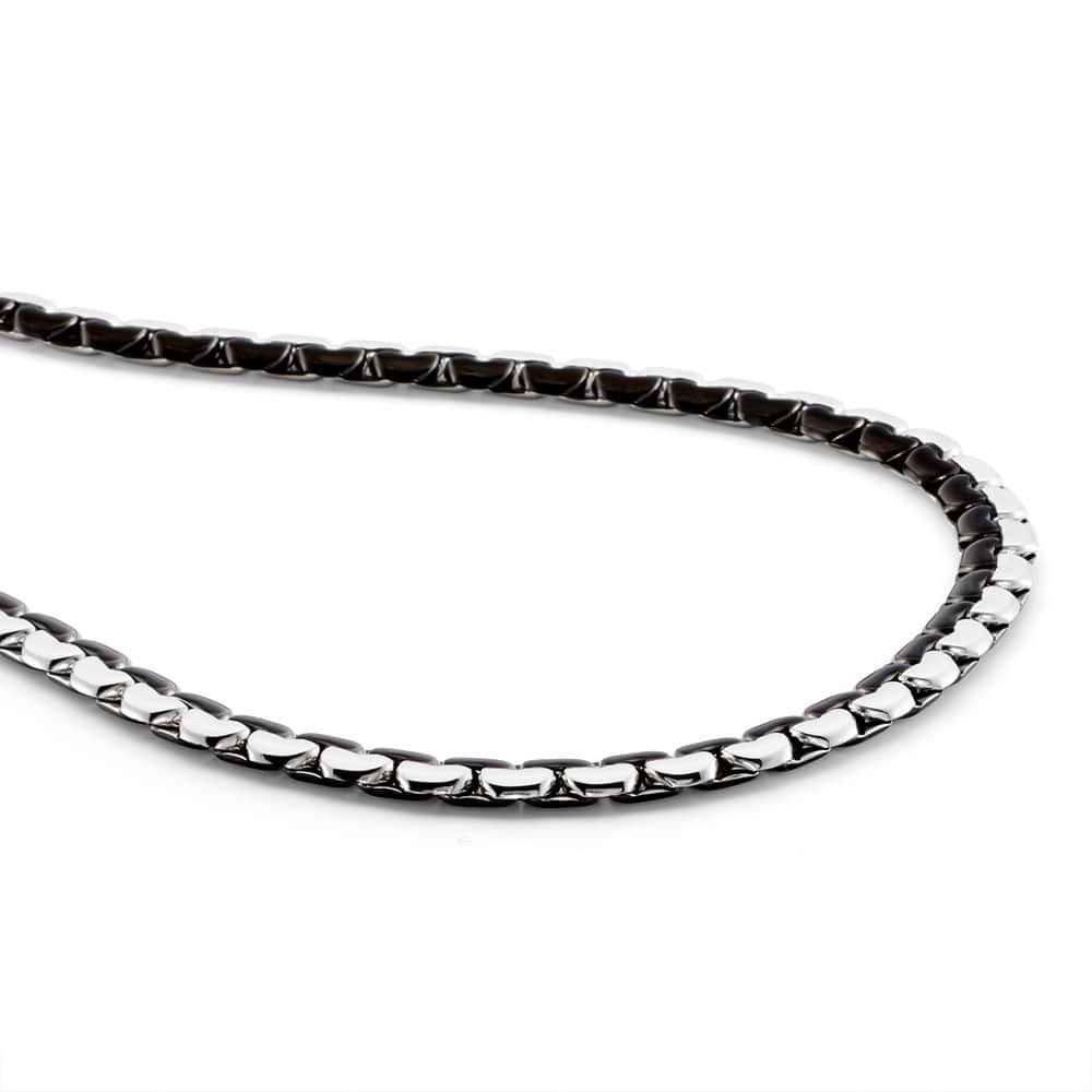 PikaLF Collana Uomo Con Ciondolo Sassofono In Acciaio Inox, Vintage, Catena 60 Cm, Per Musicisti E Amanti Del Jazz