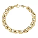 Bracciale Donna Oro Giallo Bianco GL100614