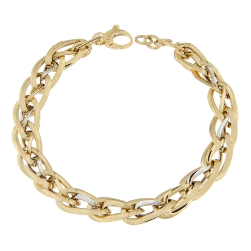 White Yellow Gold Woman Bracelet GL100614