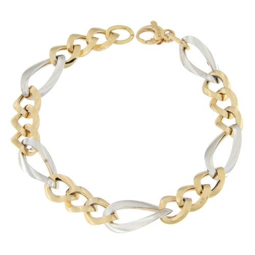 Bracciale Donna Oro Giallo Bianco GL100615