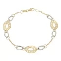 White Yellow Gold Woman Bracelet GL100616