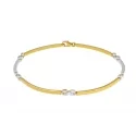 Herrenarmband Weiß-Gelbgold GL-SON168019