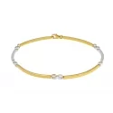 White Yellow Gold Men&#39;s Bracelet GL-SON168019