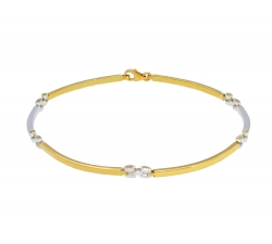 White Yellow Gold Men&#39;s Bracelet GL-SON168019