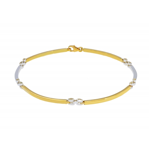 Herrenarmband Weiß-Gelbgold GL-SON168019