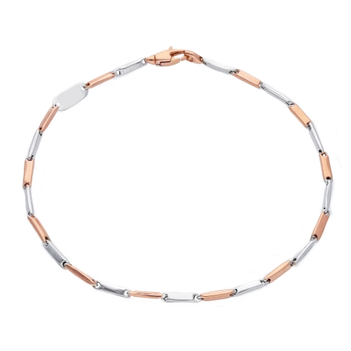 Weißes Roségold Herrenarmband GL-SONVIR715RB21