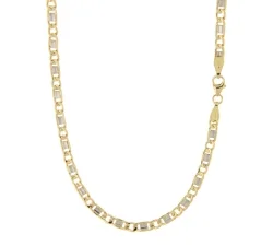 Collana Uomo Oro Giallo Bianco GL100618