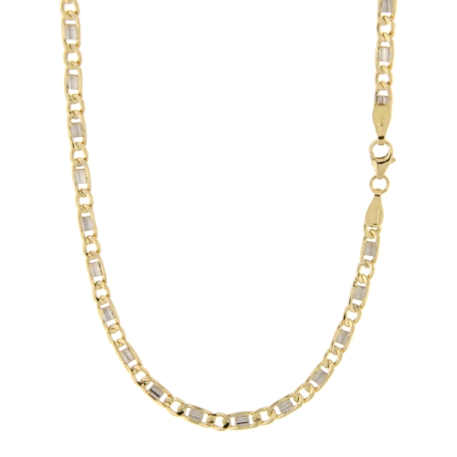 White Yellow Gold Men&#39;s Necklace GL100618