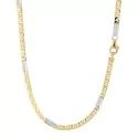 Collana Uomo Oro Giallo Bianco GL100620