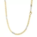 White Yellow Gold Men&#39;s Necklace GL100620