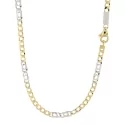 Collana Uomo Oro Giallo Bianco GL100621