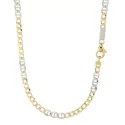 Collana Uomo Oro Giallo Bianco GL100622