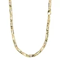 Collana Uomo Oro Giallo Bianco GL100623