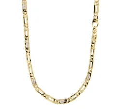 Collana Uomo Oro Giallo Bianco GL100623