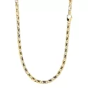 Collana Uomo Oro Giallo Bianco GL100624