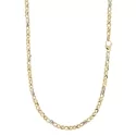 White Yellow Gold Men&#39;s Necklace GL100625