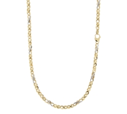 White Yellow Gold Men&#39;s Necklace GL100625