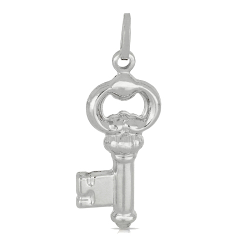 Key pendant white gold 803321737023