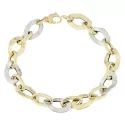 Bracciale Donna Oro Giallo Bianco GL100630