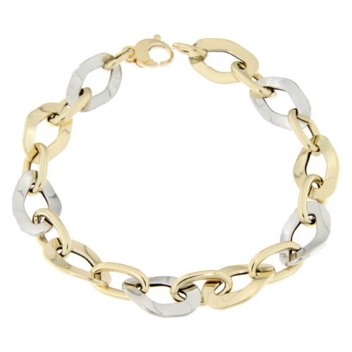 Bracciale Donna Oro Giallo Bianco GL100630