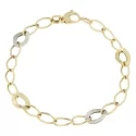 White Yellow Gold Woman Bracelet GL100631
