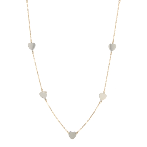 Collana Donna Oro Giallo Bianco GL100634