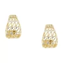 White Yellow Gold Woman Earrings GL100639