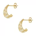 White Yellow Gold Woman Earrings GL100639