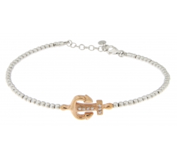 Weißes Roségold Herrenarmband GL100651