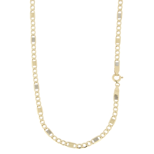 Collana Uomo Oro Giallo Bianco GL100657