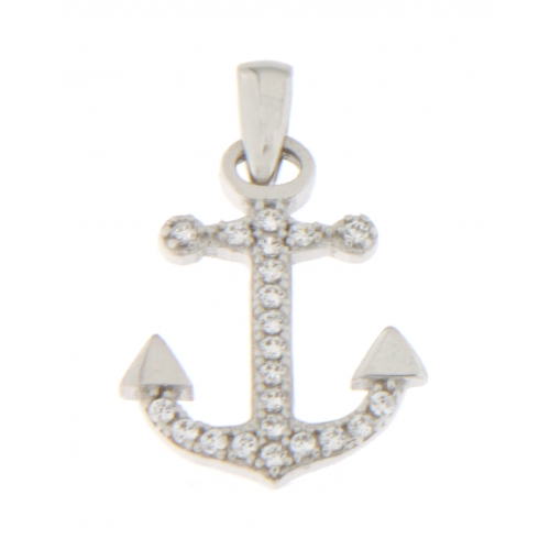 Unisex White Gold Pendant GL100661