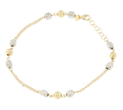 Bracciale Donna Oro Giallo Bianco GL100669