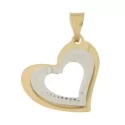 White Yellow Gold Woman Pendant GL100678