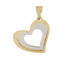 White Yellow Gold Woman Pendant GL100678