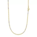 Collana Uomo Oro Giallo Bianco GL100685