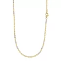 White Yellow Gold Men&#39;s Necklace GL100685