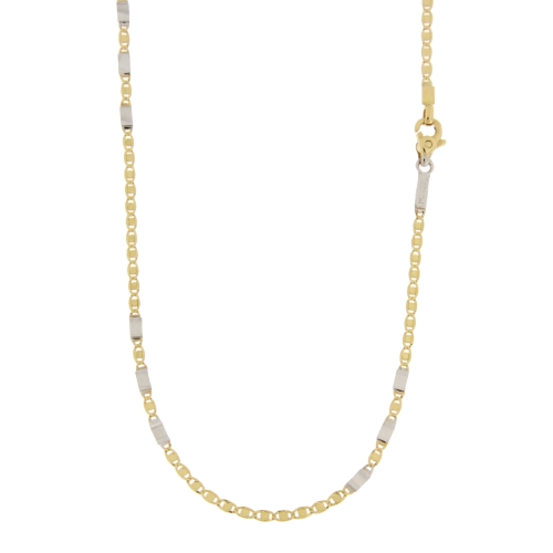 White Yellow Gold Men&#39;s Necklace GL100685