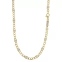 Collana Uomo Oro Giallo Bianco GL100687