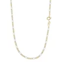 Collana Uomo Oro Giallo Bianco GL100689