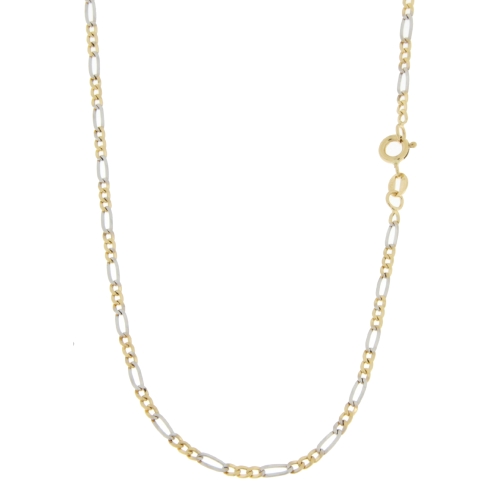 Collana Uomo Oro Giallo Bianco GL100689