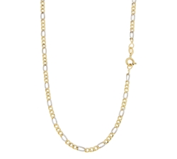 Collana Uomo Oro Giallo Bianco GL100690