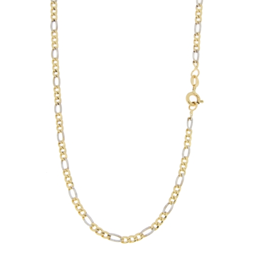 Collana Uomo Oro Giallo Bianco GL100690